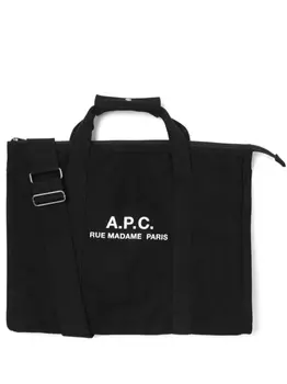 A.P.C. сумка-тоут Rcupration из канваса, черный