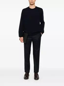 A.P.C. свитер с вышитым логотипом, синий