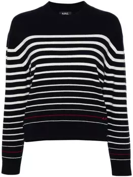 A.P.C. свитер в полоску, синий