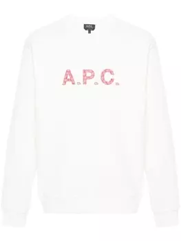 A.P.C. толстовка с логотипом, белый