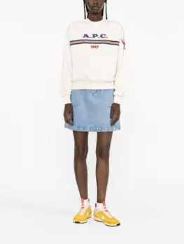 A.P.C. толстовка с логотипом, белый
