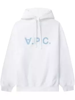 A.P.C. толстовка с логотипом, белый