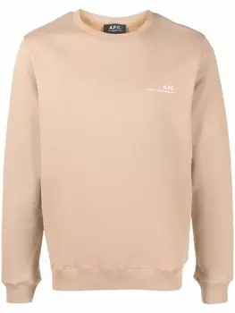 A.P.C. толстовка с логотипом, нейтральный цвет