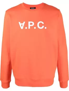 A.P.C. толстовка с логотипом, оранжевый