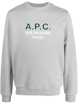 A.P.C. толстовка с логотипом, серый