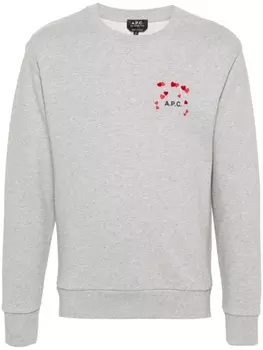 A.P.C. толстовка с логотипом, серый