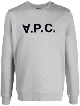 A.P.C. толстовка с логотипом, серый