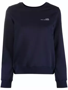 A.P.C. толстовка с логотипом, синий