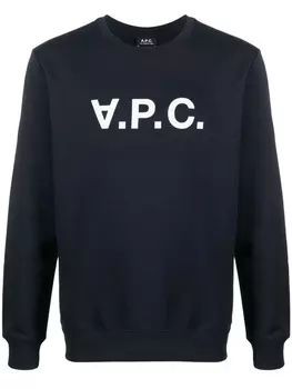 A.P.C. толстовка с логотипом, синий