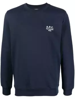 A.P.C. толстовка с логотипом, синий