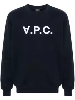A.P.C. толстовка с логотипом, синий