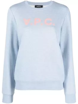 A.P.C. толстовка Viva с логотипом, синий