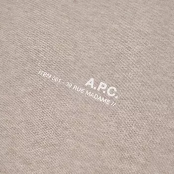 A.P.C. Товар: Свитшот с логотипом, бежевый