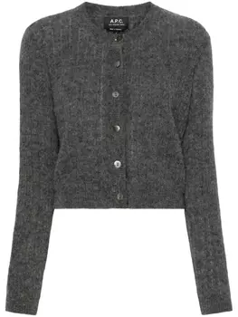A.P.C. укороченный кардиган, серый
