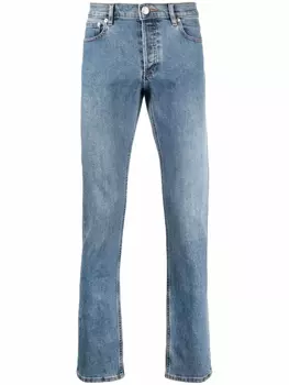 A.P.C. узкие джинсы средней посадки, синий