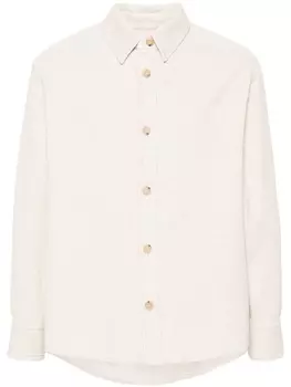 A.P.C. вельветовая рубашка Bobby, нейтральный цвет