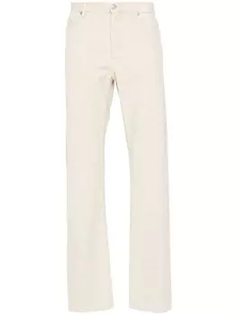 A.P.C. вельветовые брюки прямого кроя, нейтральный цвет