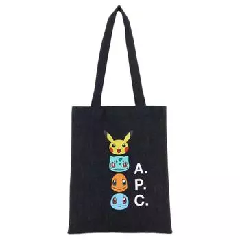 A.P.C Женская хлопковая сумка на одно плечо, черно-белая