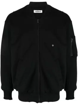 A Paper Kid бомбер на молнии, черный