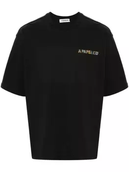 A Paper Kid футболка с логотипом, черный