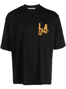 A Paper Kid футболка с логотипом, черный
