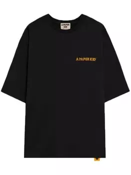 A Paper Kid футболка с логотипом, черный