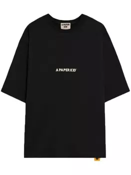 A Paper Kid футболка с логотипом, черный