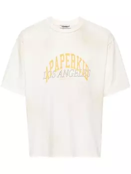 A Paper Kid футболка с логотипом, нейтральный цвет