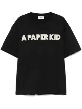 A Paper Kid футболка с принтом, черный