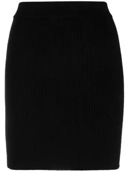 A Paper Kid мини-юбка в рубчик, черный