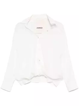 A Paper Kid рубашка с драпировкой, белый