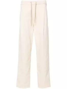 A Paper Kid спортивные брюки с нашивкой-логотипом и складками, серый