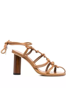 A.W.A.K.E. Mode босоножки Rovena с узлом, коричневый