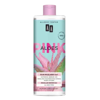 AA Aloes Pink Мицеллярное средство для снятия макияжа 3-в-1, 400 мл