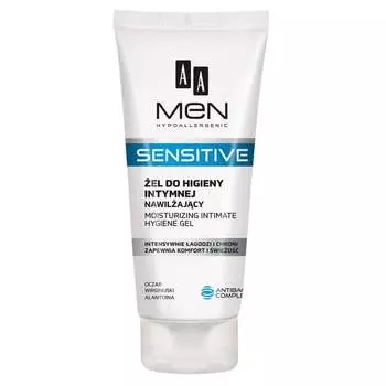 АА, Men Sensitive, увлажняющий гель для интимной гигиены, 200 мл, AA