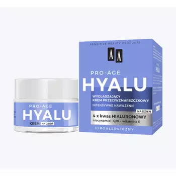 AA Pro Age Hyalu Разглаживающий дневной крем против морщин Гипоаллергенный 50 мл