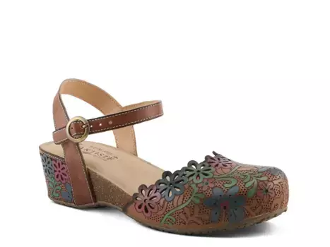 Aahna Wedge Сабо L'Artiste, Brown/Multicolor