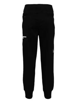 AAPE BY *A BATHING APE брюки-чинос с нашивкой-логотипом, черный