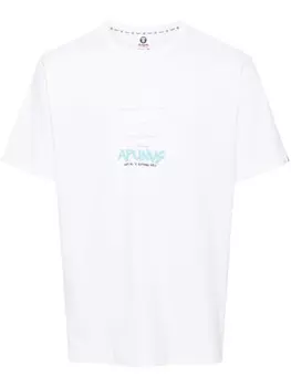AAPE BY *A BATHING APE футболка с логотипом, белый