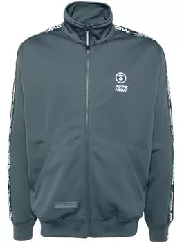 AAPE BY *A BATHING APE куртка с нашивкой-логотипом, зеленый