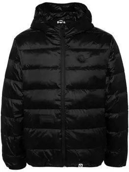 AAPE BY *A BATHING APE пуховик с логотипом, черный