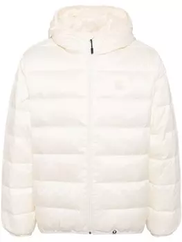 AAPE BY *A BATHING APE пуховик с логотипом, нейтральный цвет