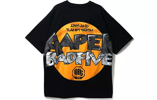 Aape X Футболка мужская черная Lining, черный