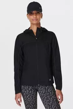 Аэродинамическая легкая куртка для бега Sweaty Betty, черный