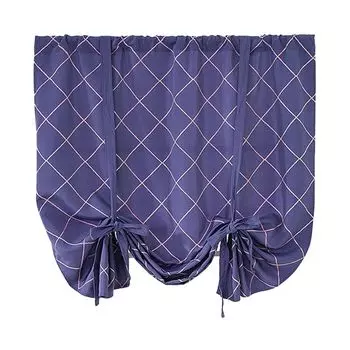 ABAKUHAUS Абстрактная занавеска в деревенском стиле, зигзагообразный шевронный мотив, ленточная занавеска с рюшами для спальни, петлями и крючками, 280 x 260 см, Светло-серый белый Stuttg, фиолетовый