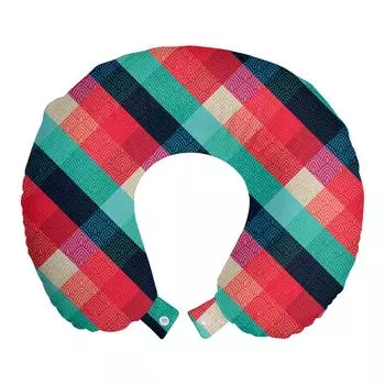 ABAKUHAUS Дорожная подушка для шеи Celtic, Celtic Colorful, дорожная вещь из пенопласта для самолета и автомобиля, 30x30 см, разноцветная