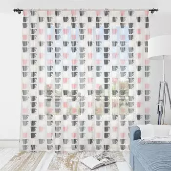 ABAKUHAUS Кофейный гобелен, милые чашки, чайная чашка, современная пастель, кафе, напитки, напитки, кухонный рисунок, шелковистая атласная настенная ткань для гостиной, спальни, 274 см x 274 см, бледно-розовый темно-серый, темно-серый