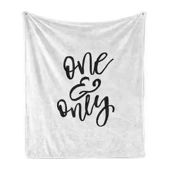 ABAKUHAUS Одно и единственное мягкое фланелевое флисовое одеяло, Bold Strokes, уютный плюш для использования в помещении и на открытом воздухе, 125 x 175 см, угольно-серый белый