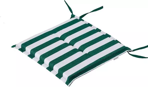 ABAKUHAUS Современная подушка для стульев для столовой, минимальные полоски и круги, декоративная водонепроницаемая подушка с ремнями для кухонных сидений, 40 см x 40 см — упаковка из 12 шт., антрацитово-серый алый цвет Hobbygarden, зеленый