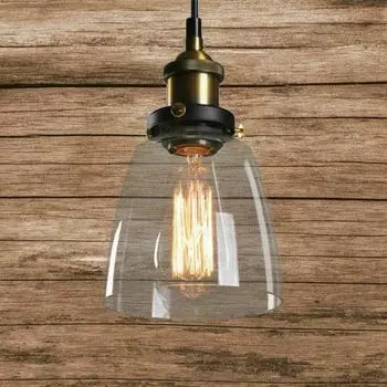 Абажур из стекла, потолочная лампа, люстра, подвесной светильник в стиле ретро, стеклянный абажур, подвесной светильник, люстра, подвесной светильник, металлический лофт, промышленный дизайн Le easybuy